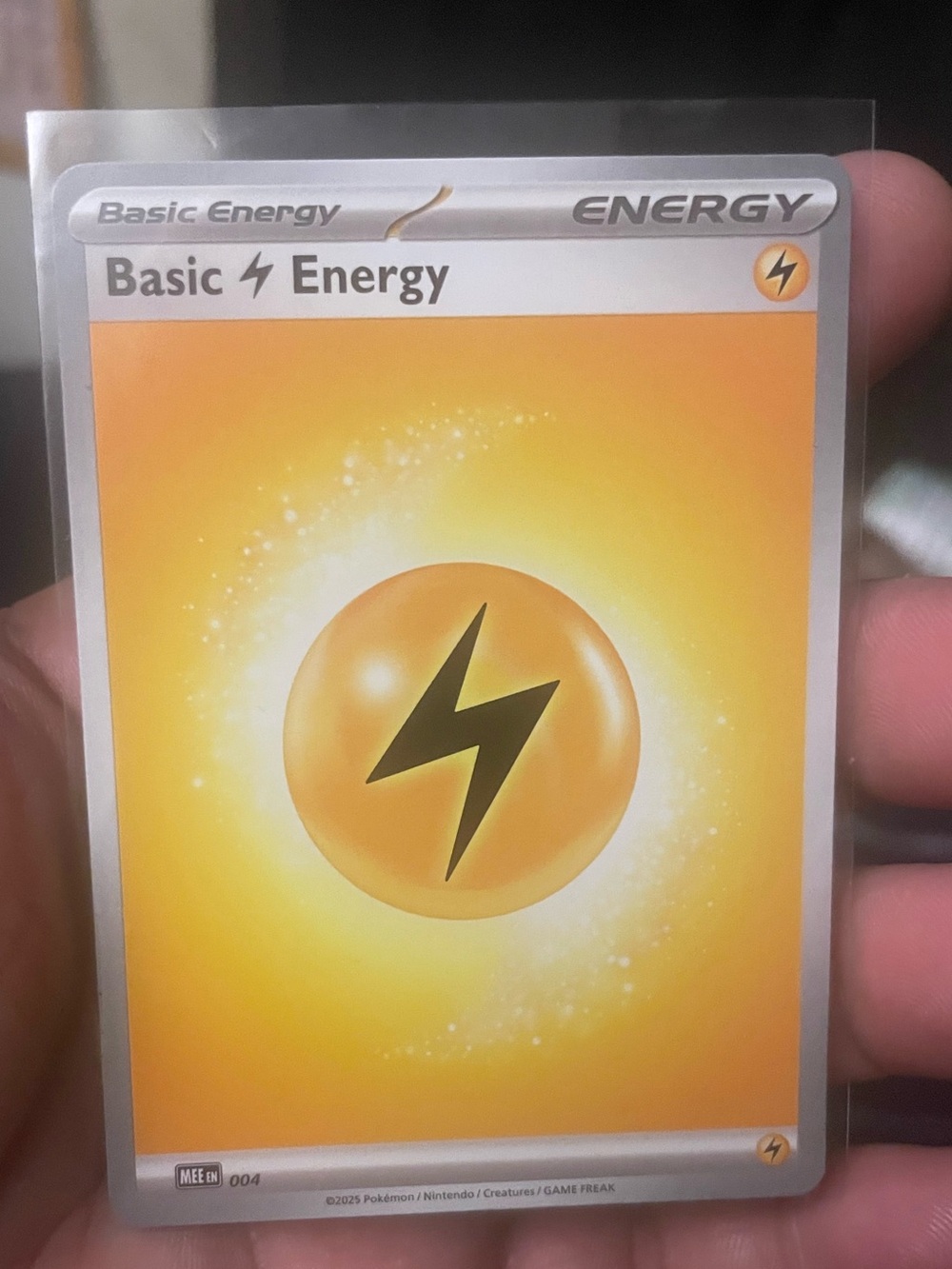 Pokémon Basic Lightning Energy Card